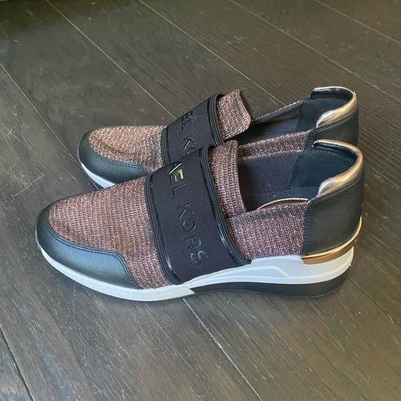 michael kors felix trainer glitter